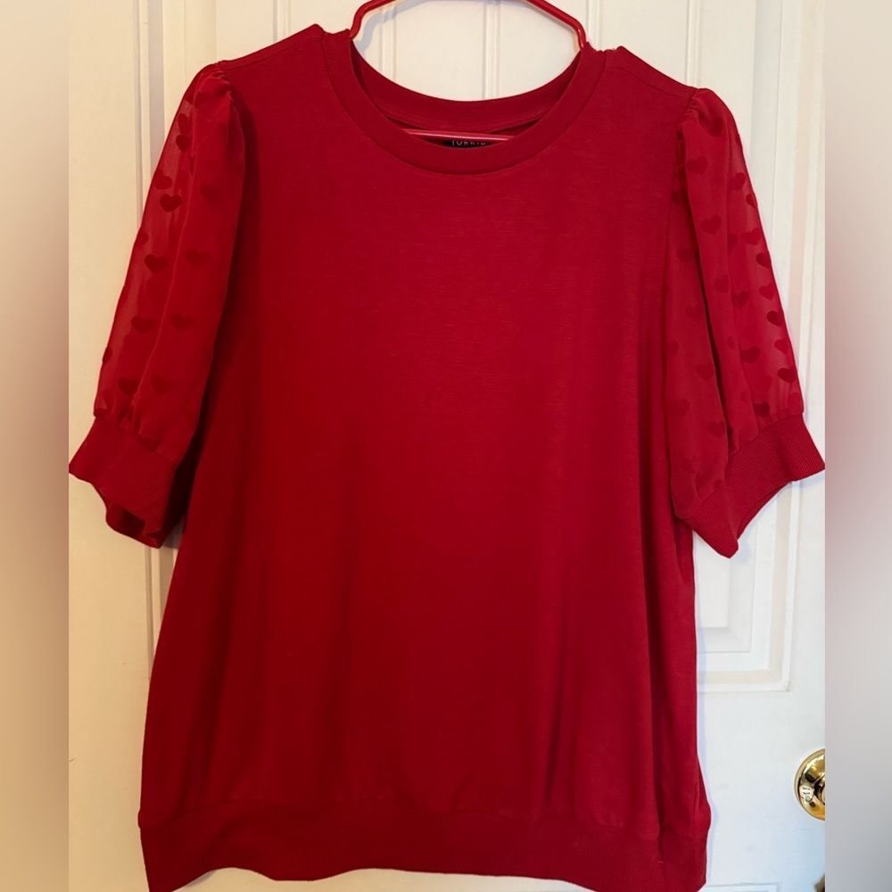 Torrid Heart Sleeve Top